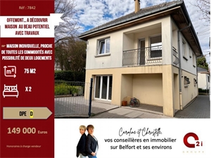 maison à la vente -   90300  OFFEMONT, surface 75 m2 vente maison - UBI448493864